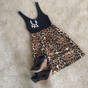 Leopard print dress